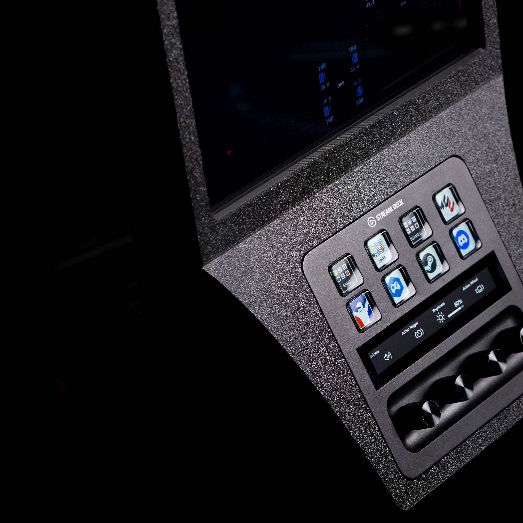 10 Inch Touchscreen Stream Deck + Combo Racing Dashboard