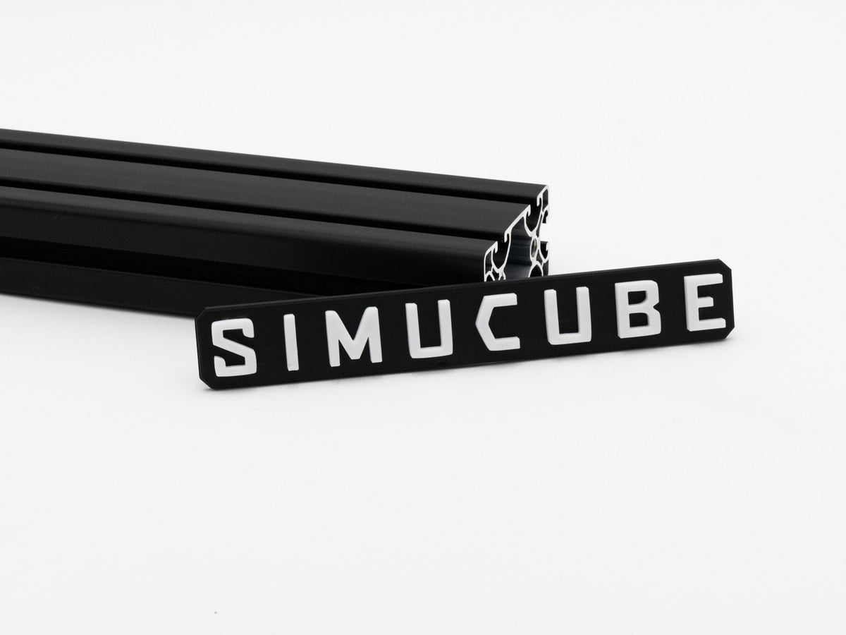 Sim Racing Logo Plate Decor | Stick On Style | 200 mm