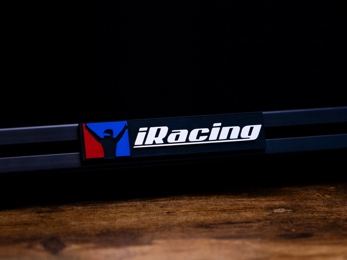 iRacing 3D Logo Art Decor For Sim Racing