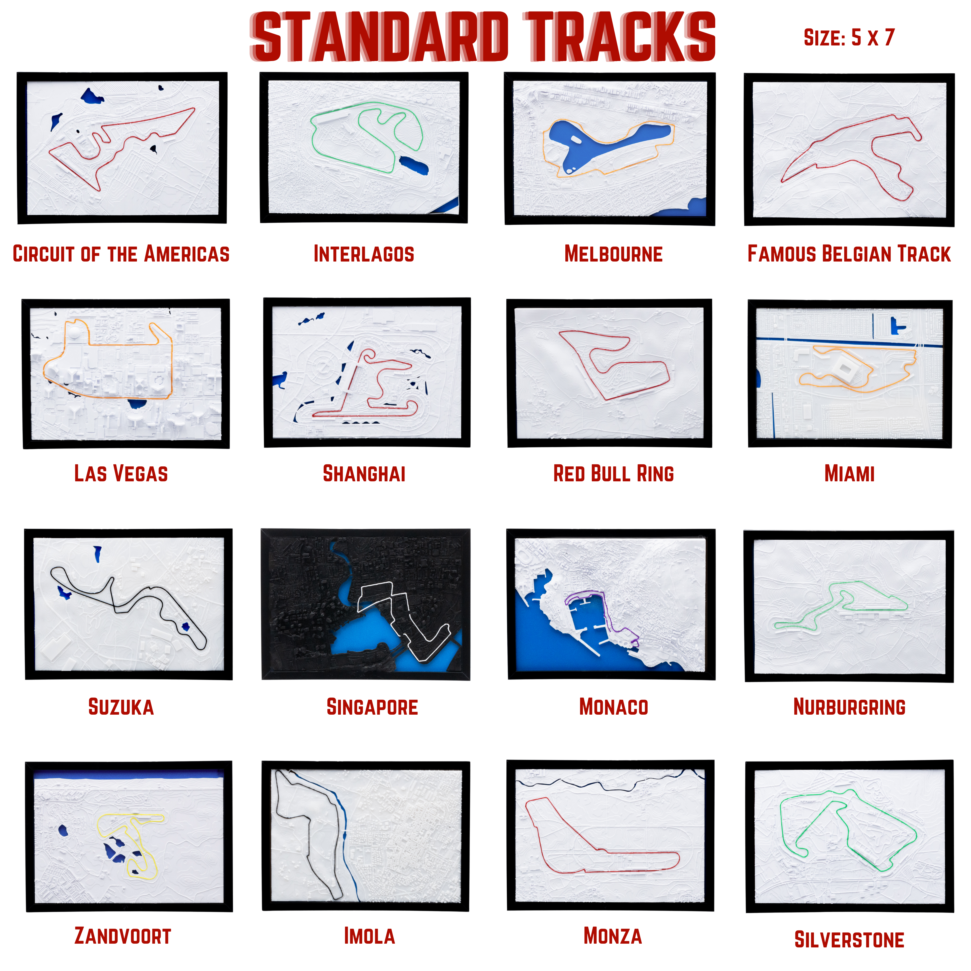 3D Circuit Track Art
