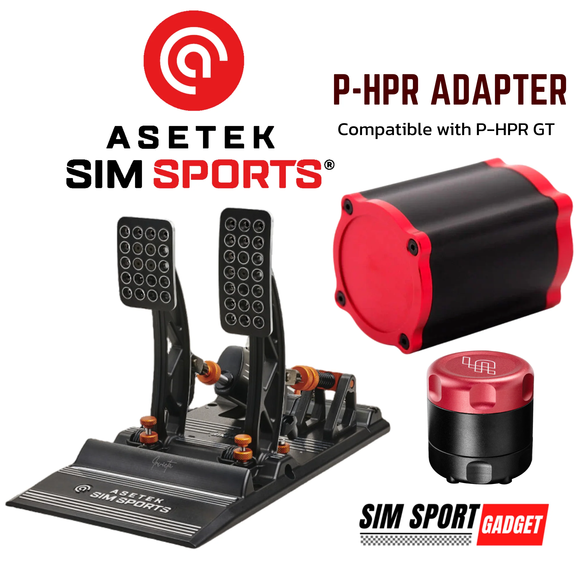 asetek forte sim racing pedals Asetek Invicta Forte LaPrima Pedal Simagic P-HPR Mount