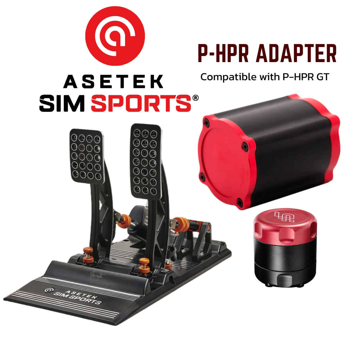 Asetek Invicta Forte LaPrima THORP II Pedal Simagic P-HPR Mount