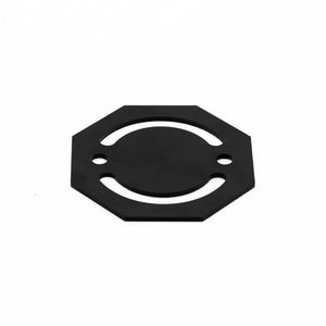 Flat adjustment bracket pivot plate for 4040 T-slot profile
