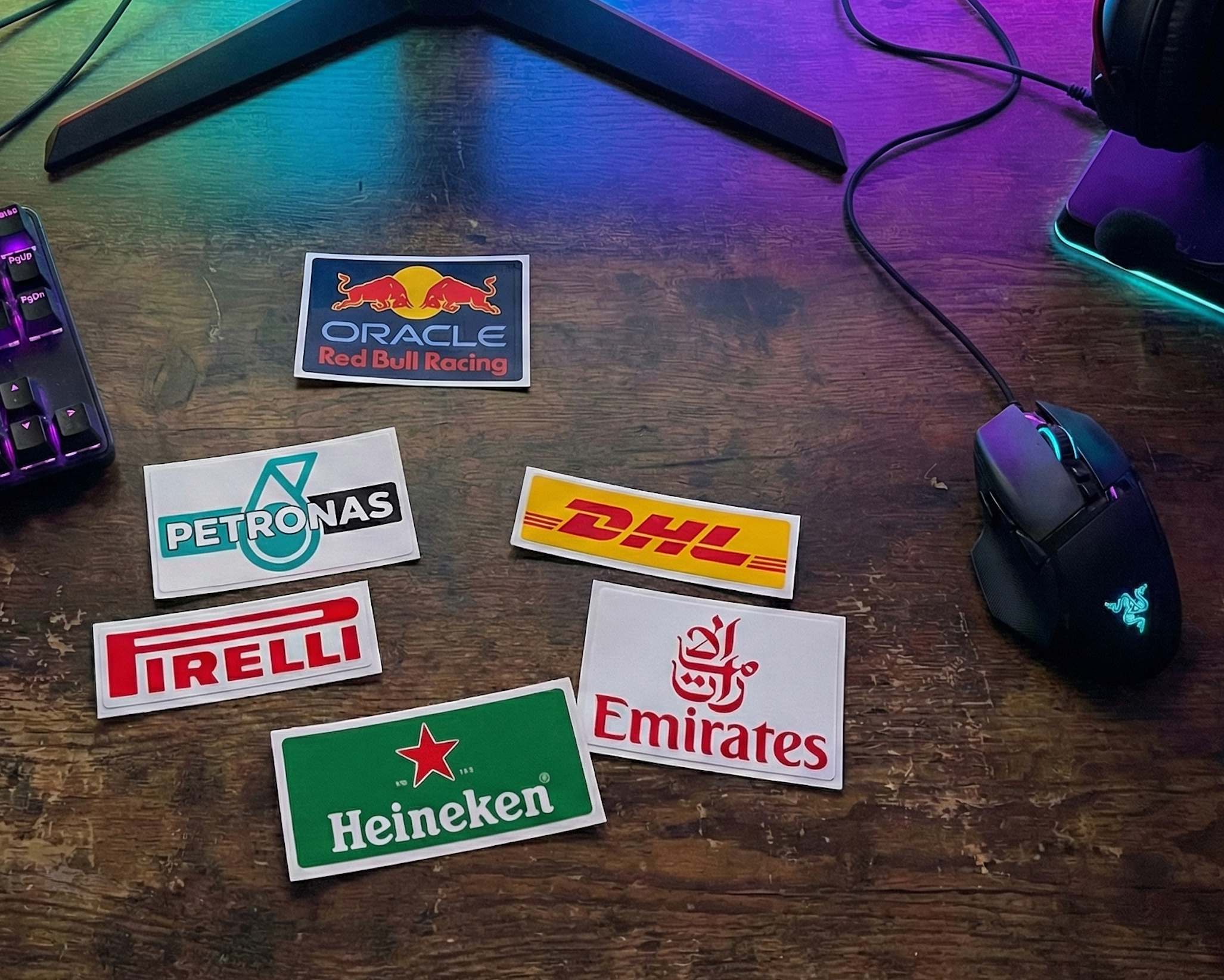 Racing Sponsor Stickers