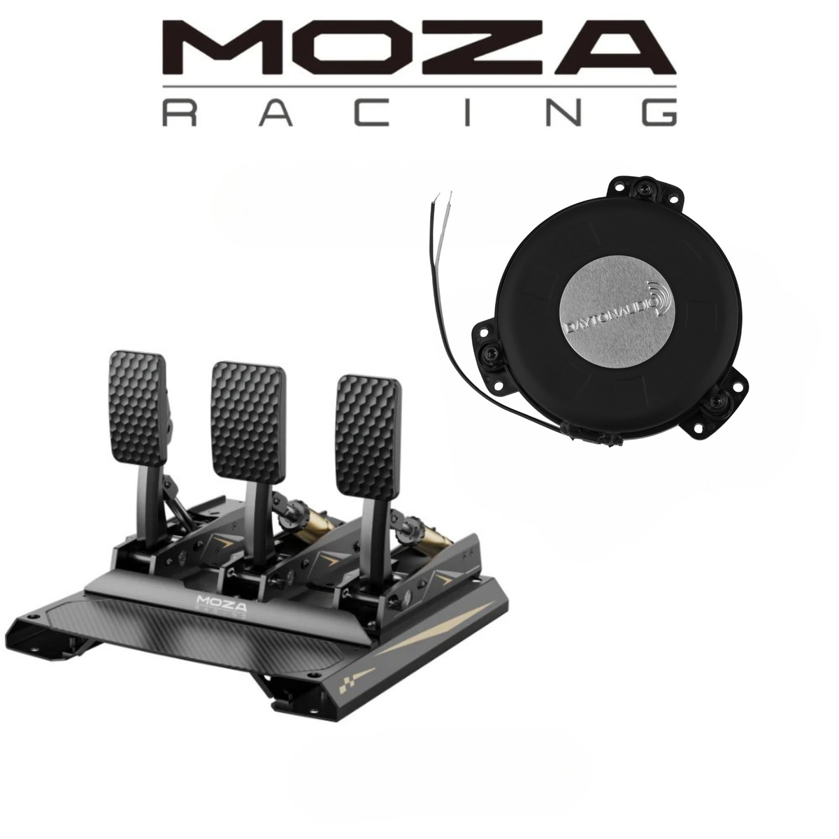Moza CRP2 Pedal Dayton Audio TT25 Shaker Adapter