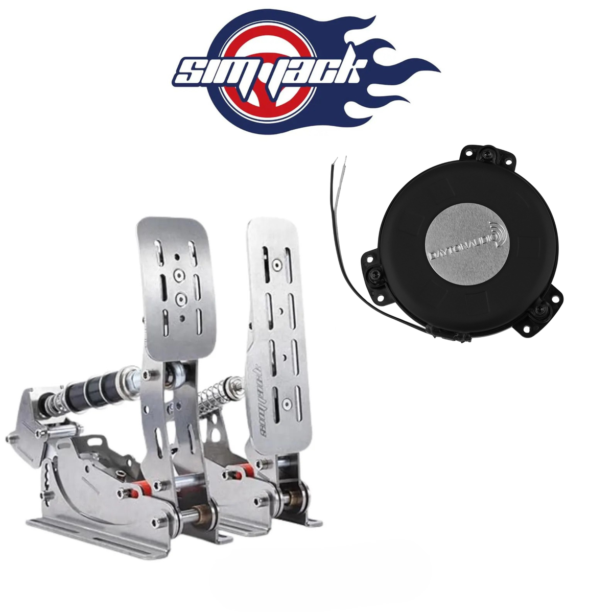 SimJack Pro Pedal Dayton Audio TT25 Shaker Adapter