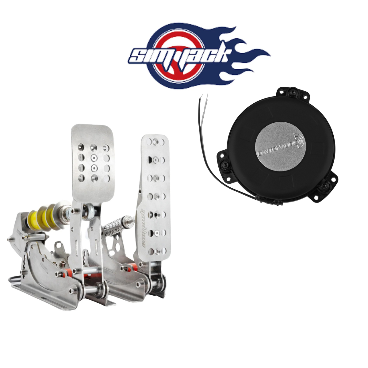 SimJack Ultimate Pedal Dayton Audio TT25 Shaker Adapter