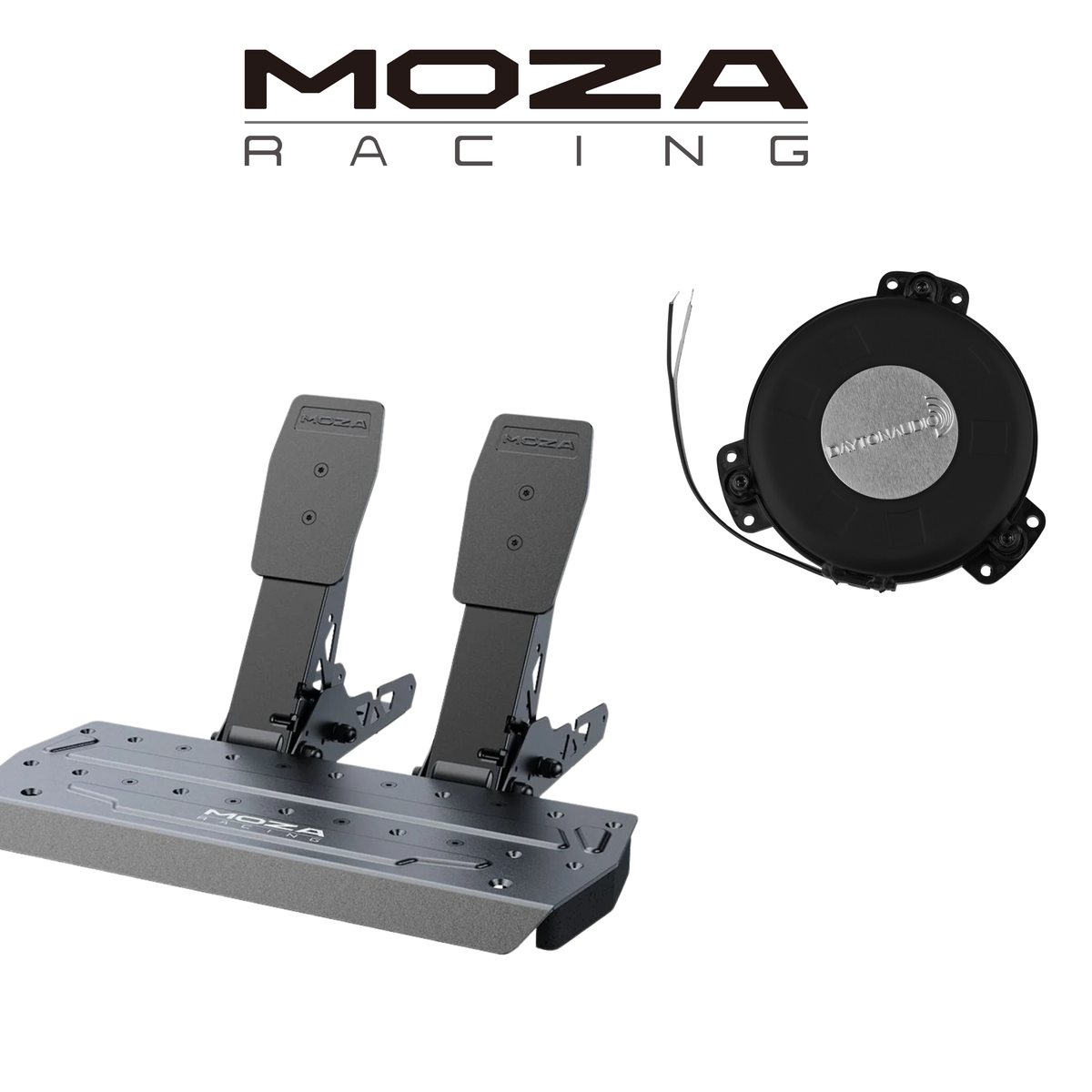 Moza SR-P Lite Pedal Dayton Audio TT25 Shaker Adapter