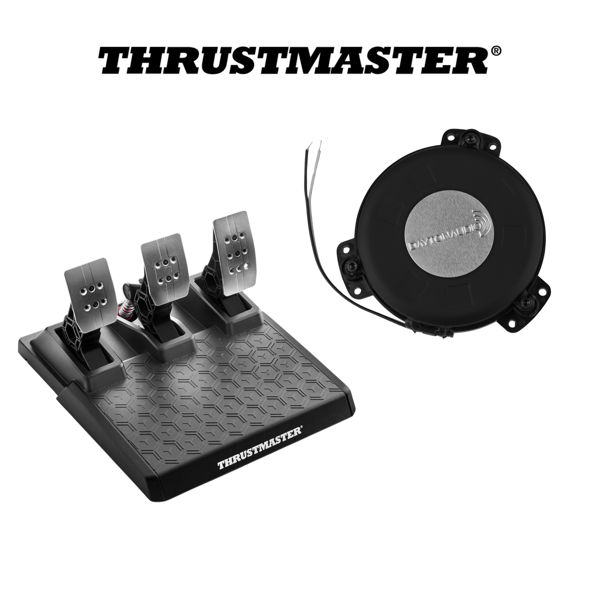 Thrustmaster T3PM Pedal Dayton Audio TT25 Shaker Adapter