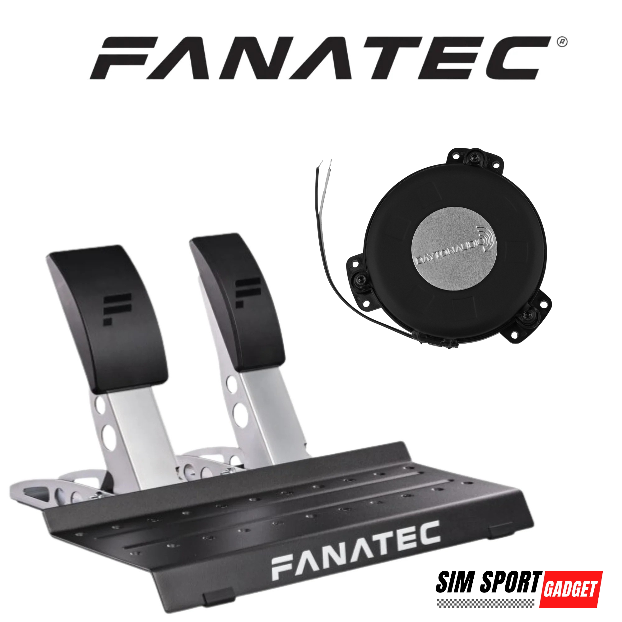 fanatec csl pedals usb adapter Fanatec CSL Pedal Dayton Audio TT25 Shaker Adapter – SimSportGadget