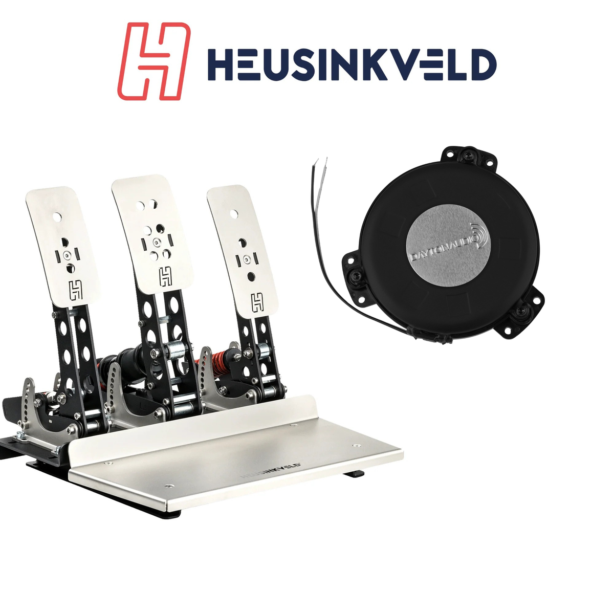 Heusinkveld Sprint Pedal Dayton Audio TT25 Shaker Adapter