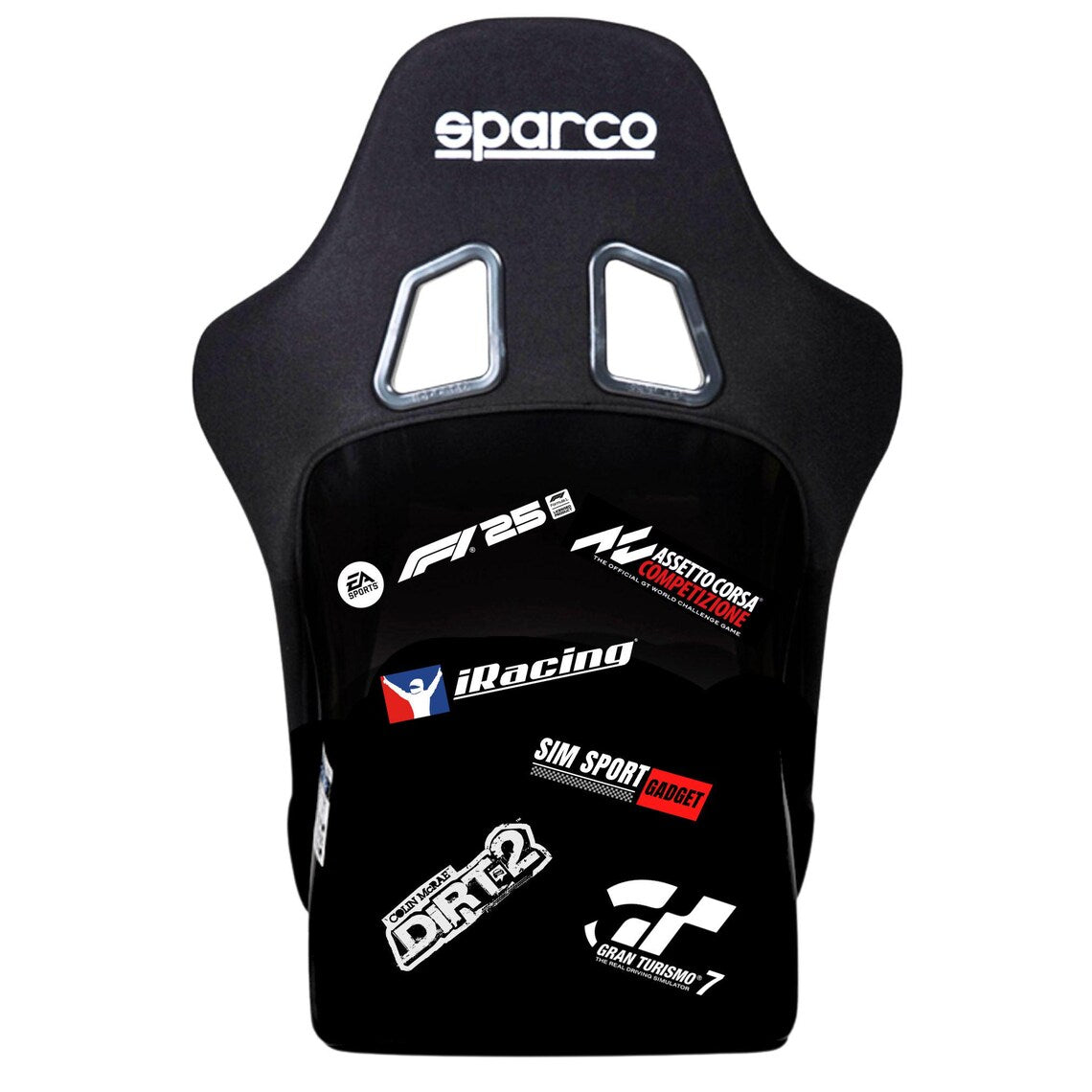 Sim Racing Game Title Stickers