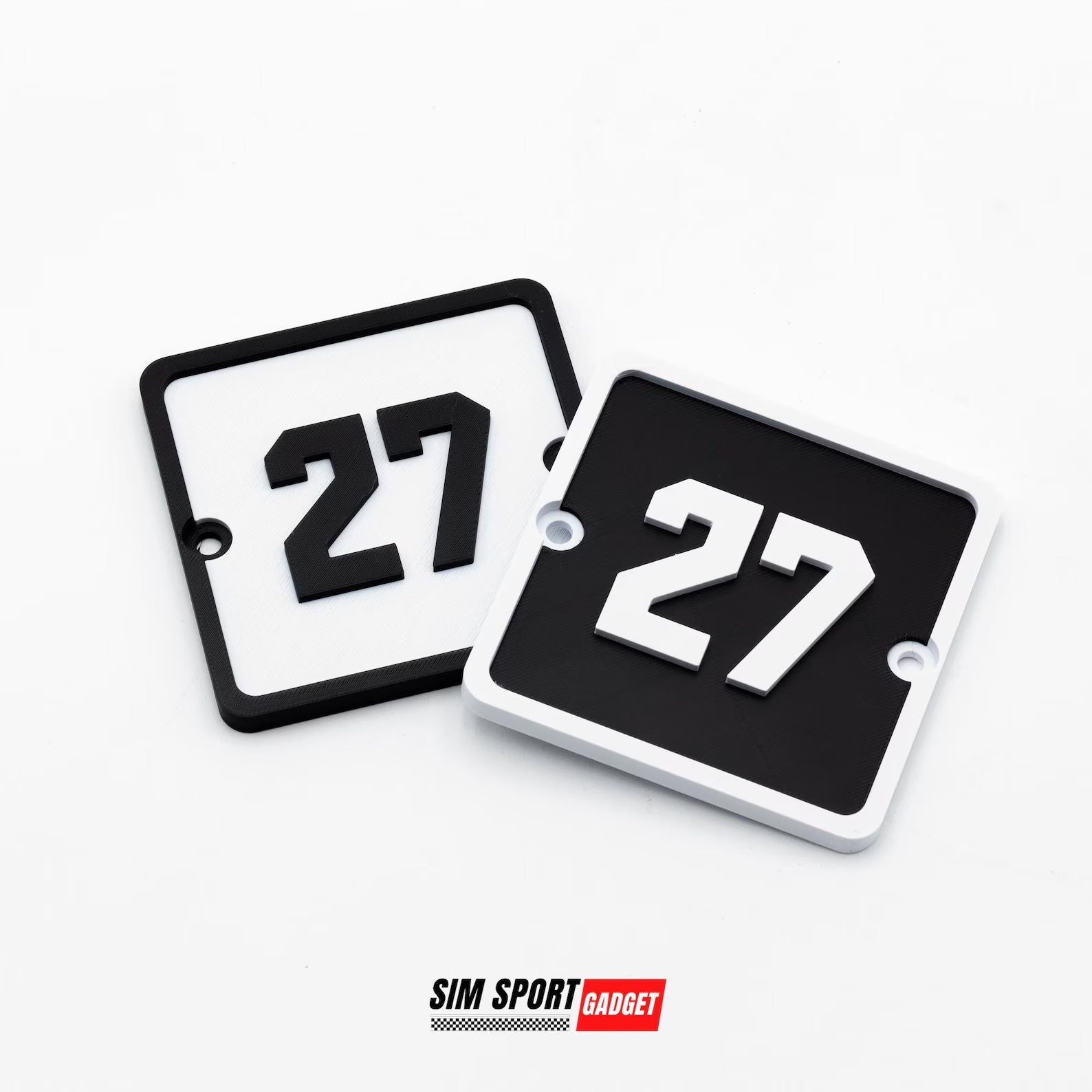 Customizable Number Plate for Aluminum Profile Rig | Sim Racing