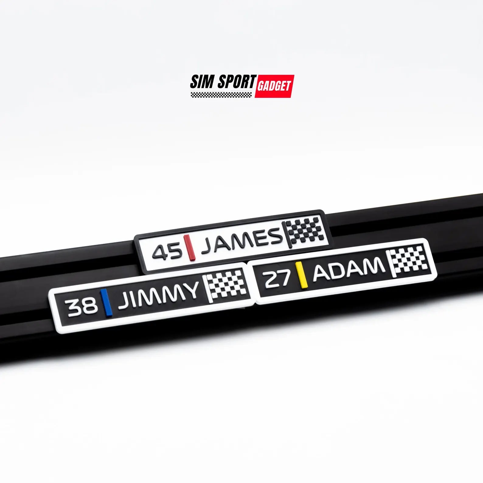 Formula One Style Name Tag Decor Art