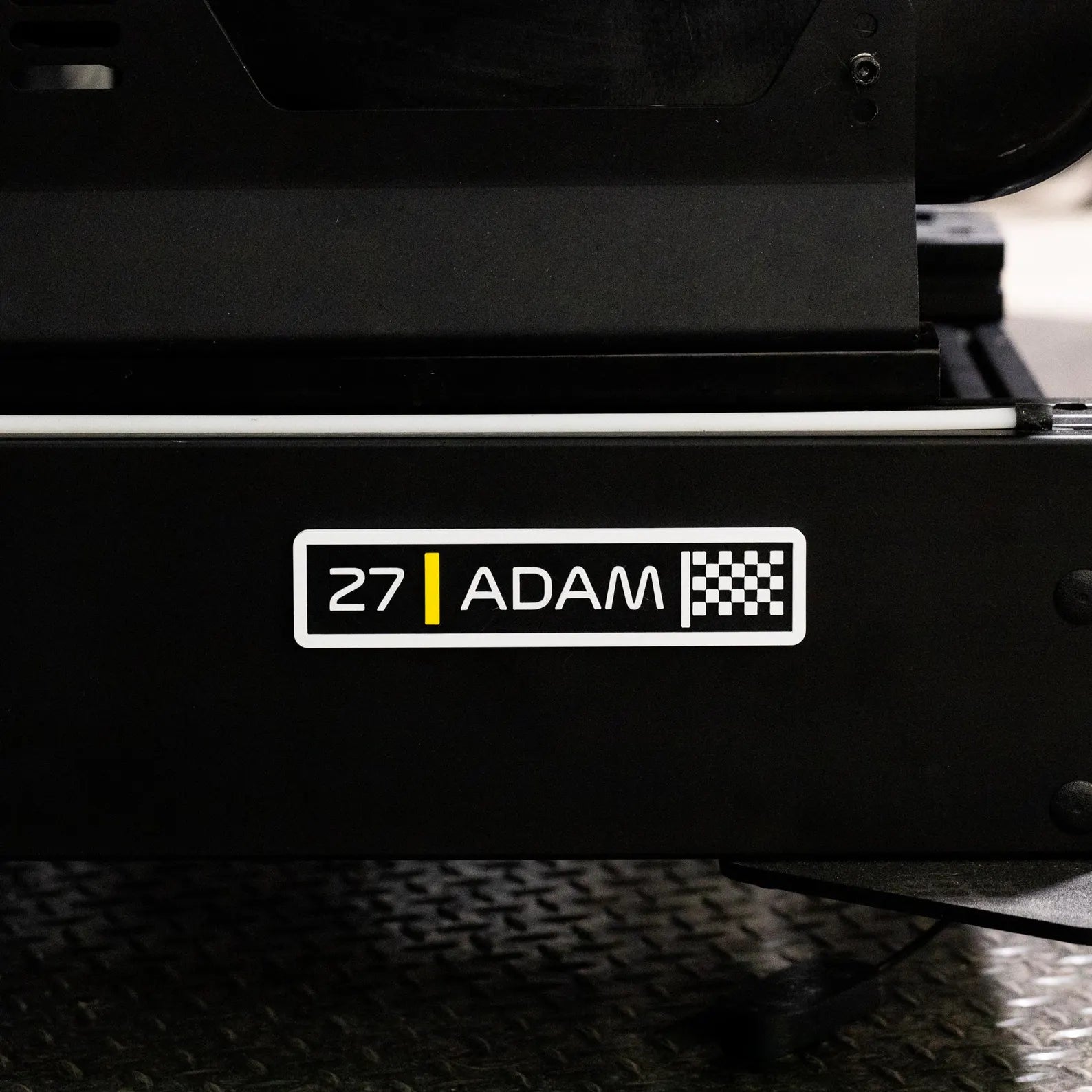 Formula One Style Name Tag Decor Art