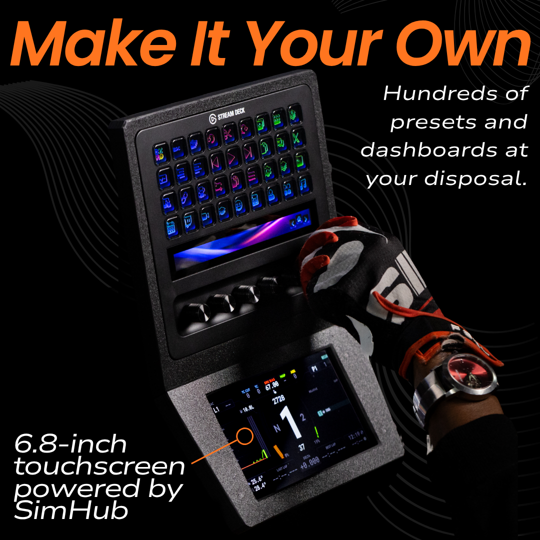 6.8 Inch Touchscreen Stream Deck + XL Combo Racing Dashboard