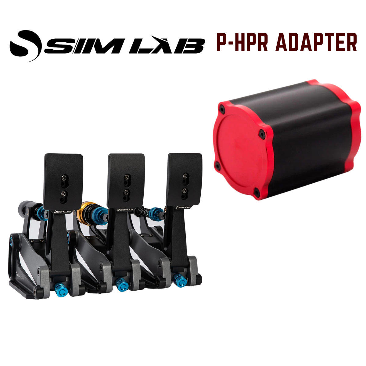 Simlab XP1 Pedals Simagic P-HPR Mount Full Set
