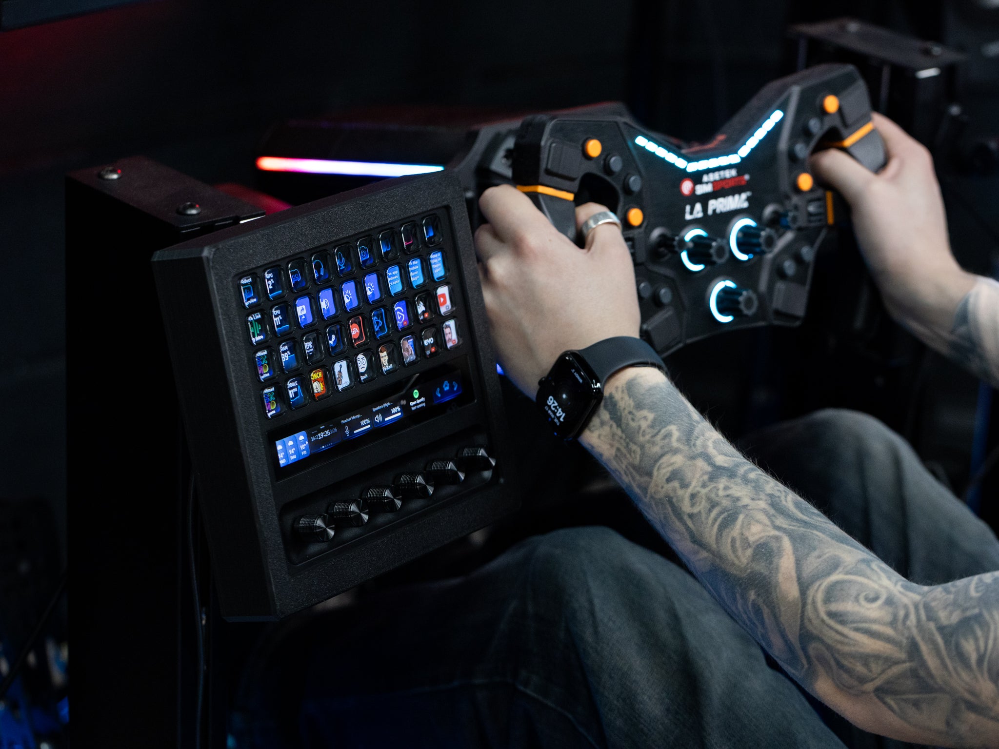 Stream Deck + XL Enclosure with Metal Swivel Mount
