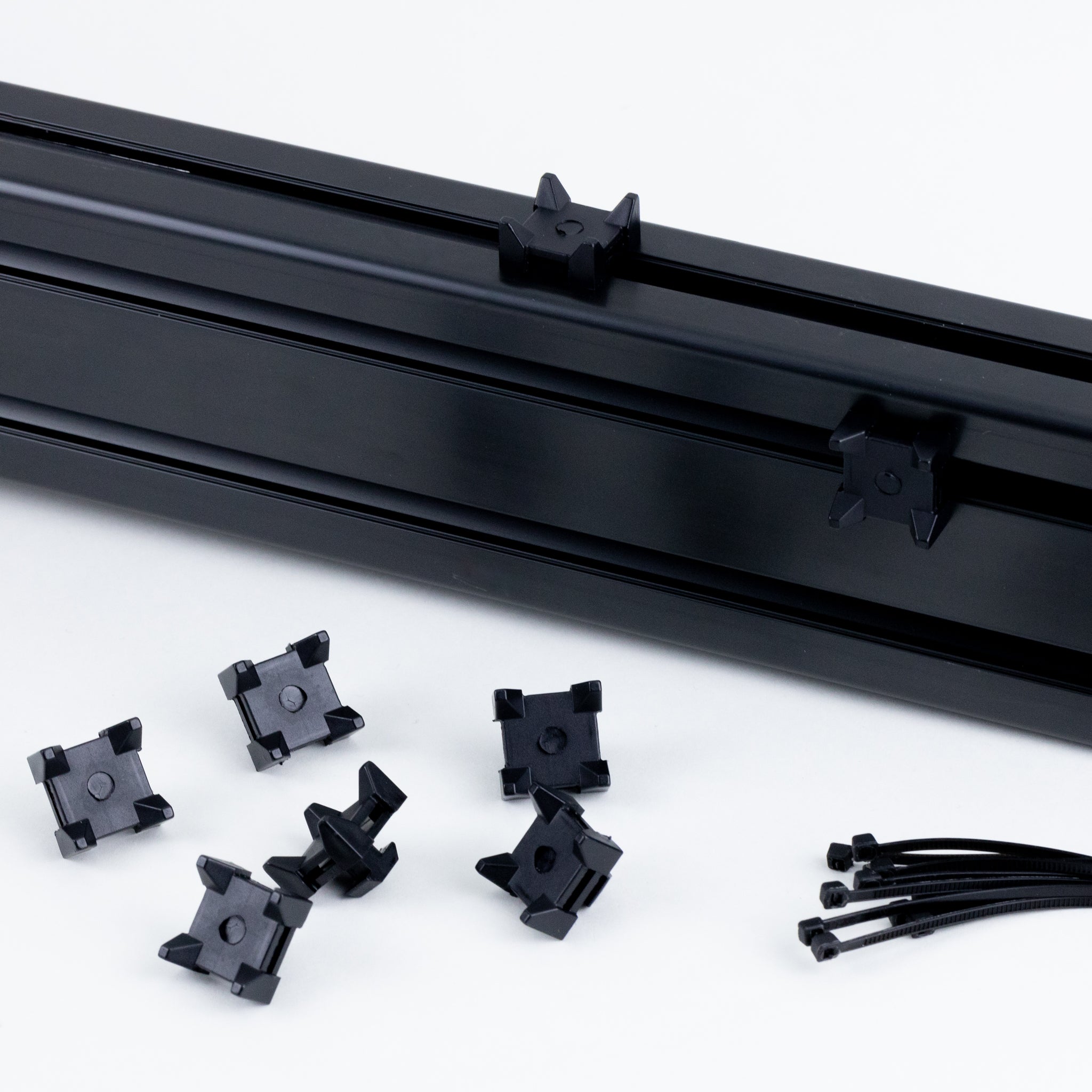 Velcro / ZipTie Cable Management Clips For Aluminum Profile Rig