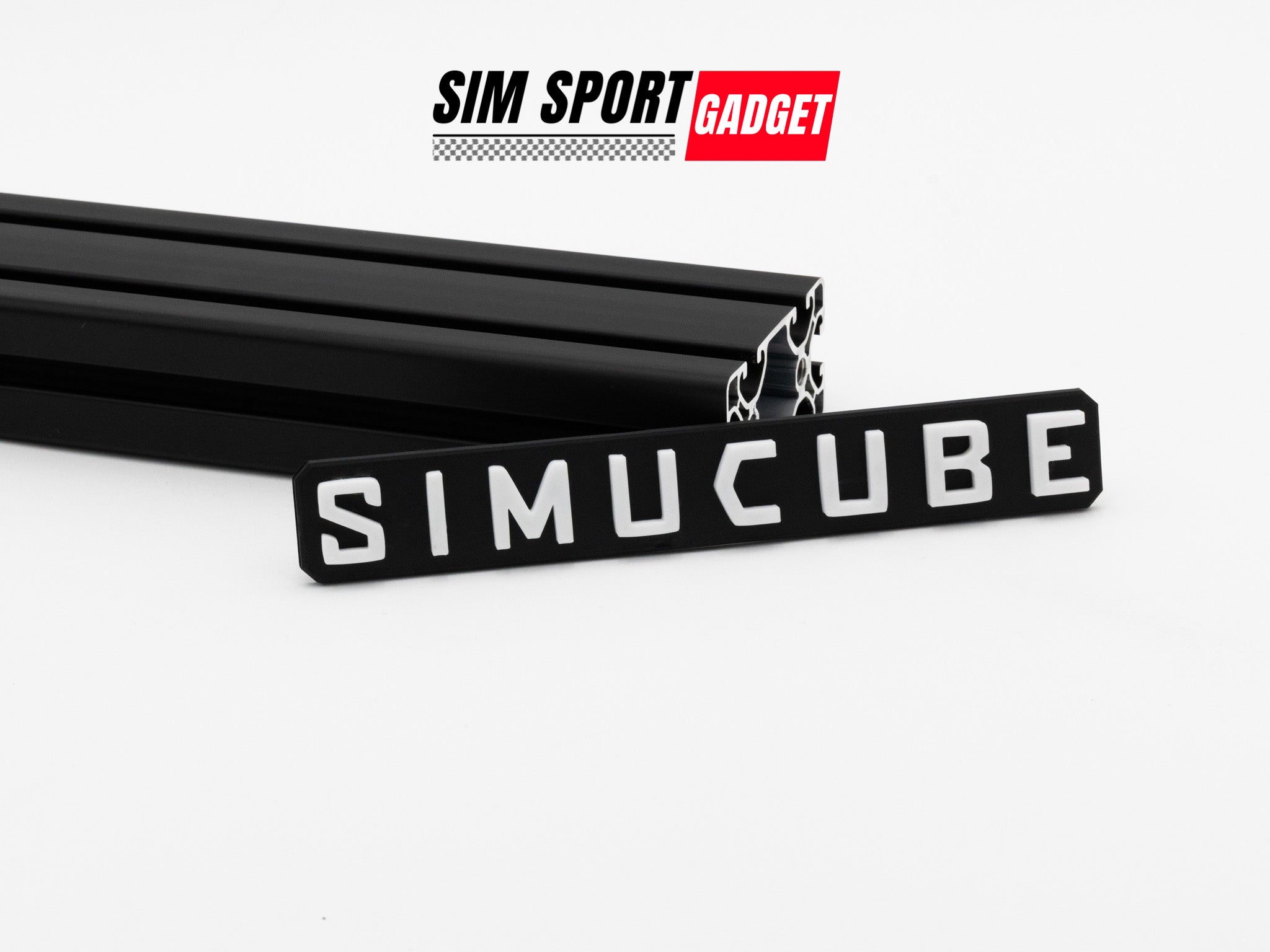 Sim Racing Logo Plate Decor | Stick On Style | 200 mm
