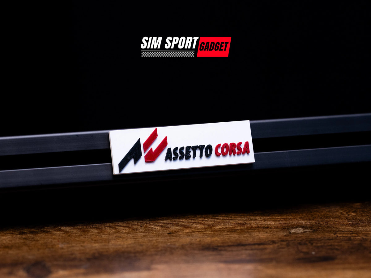 Assetto Corsa 3D Logo Art Decor For Sim Racing