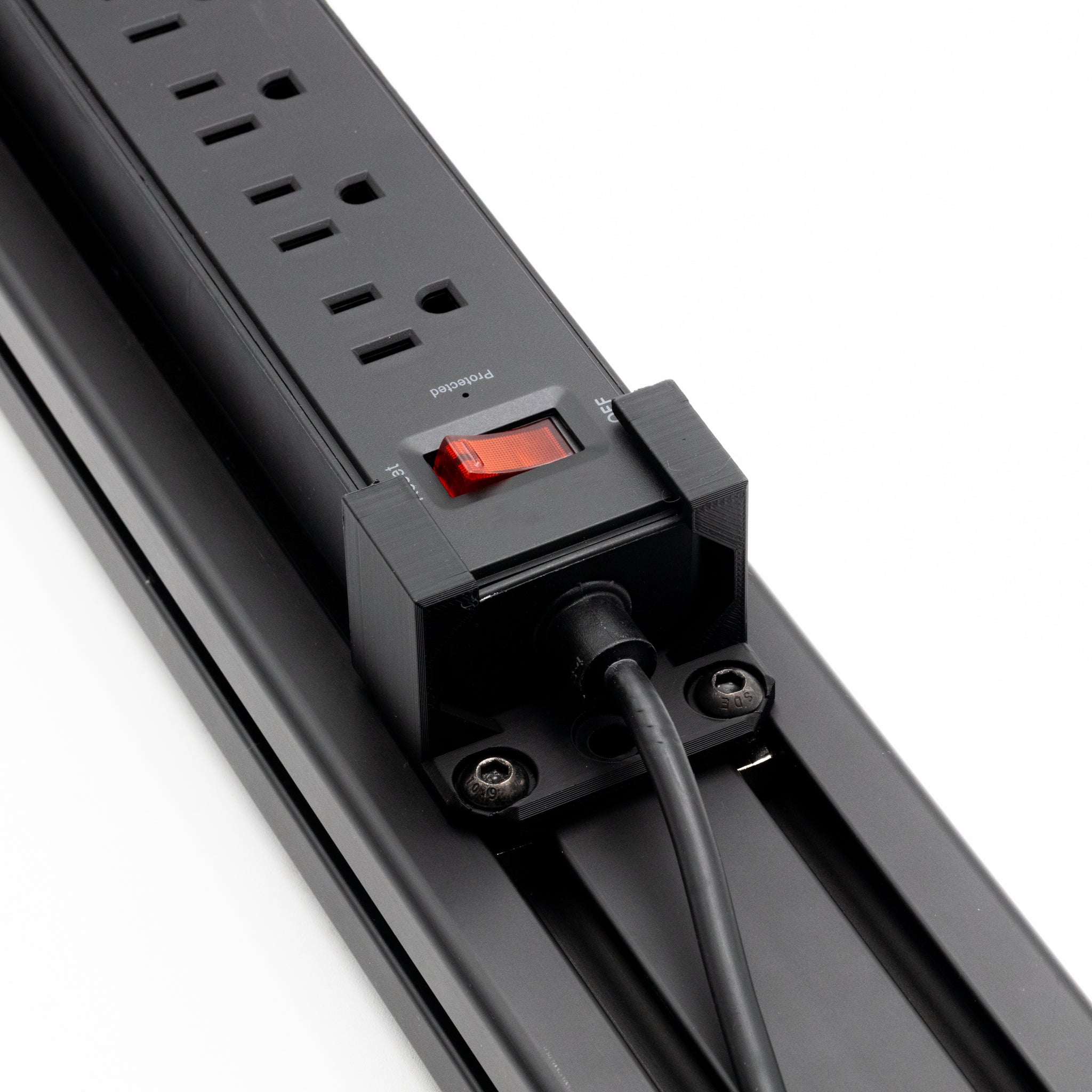 Surge Protector Strip WITH mount for Sim Racing Profile Rig | Flight Rig - Thumbnail 4