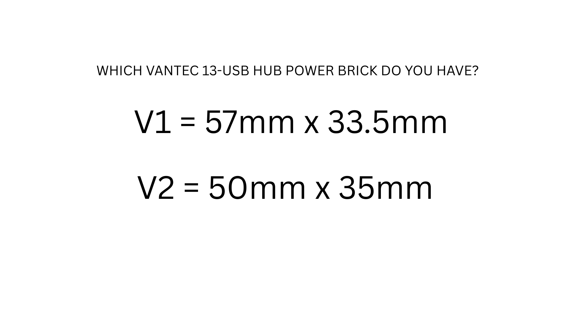 VANTEC 13-Port USB Hub Power Brick Holder