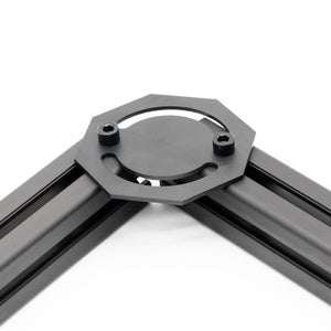 Flat adjustment bracket mounted on 4040 profile