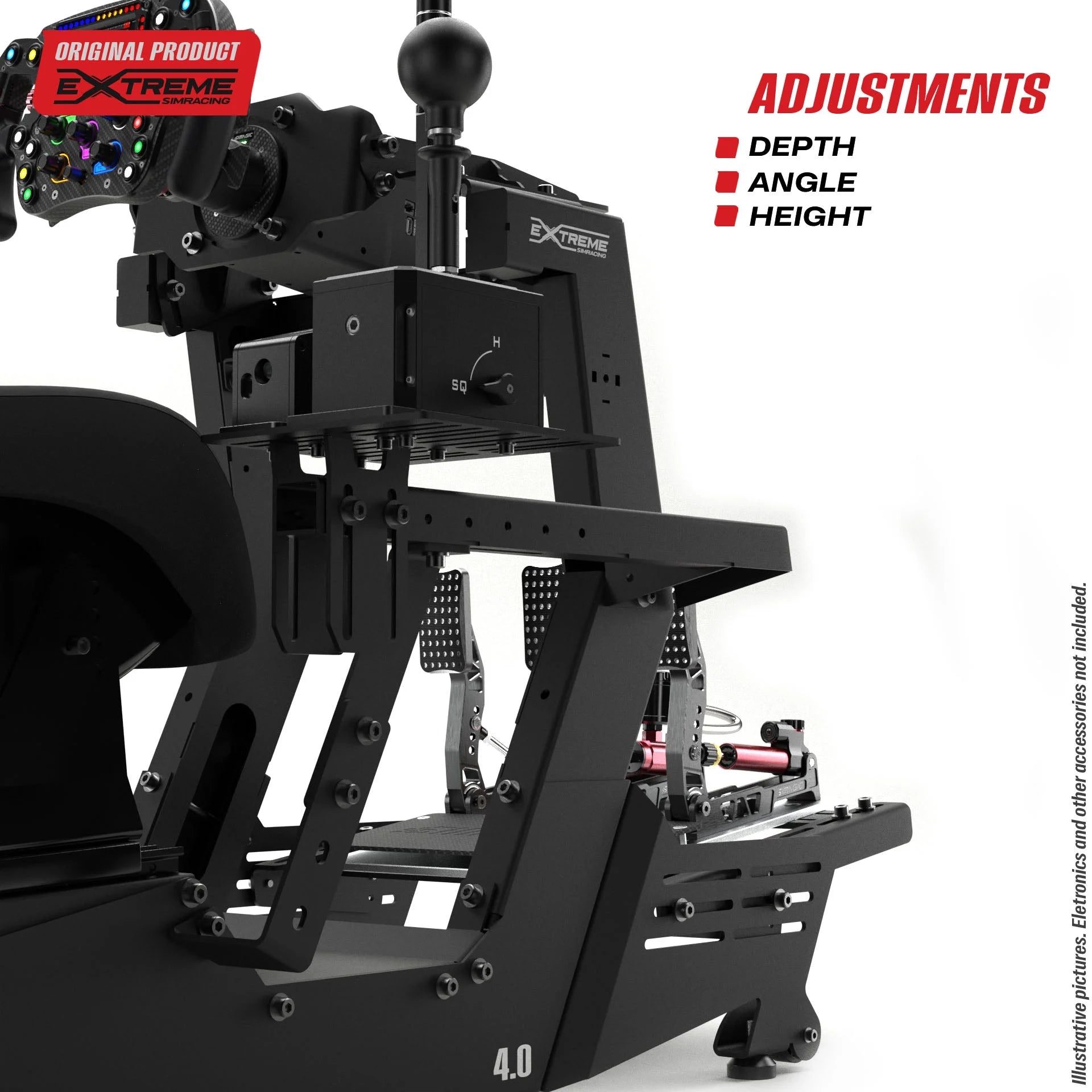 GEAR SHIFTER / HANDBRAKE MOUNT FOR CHASSIS 4.0