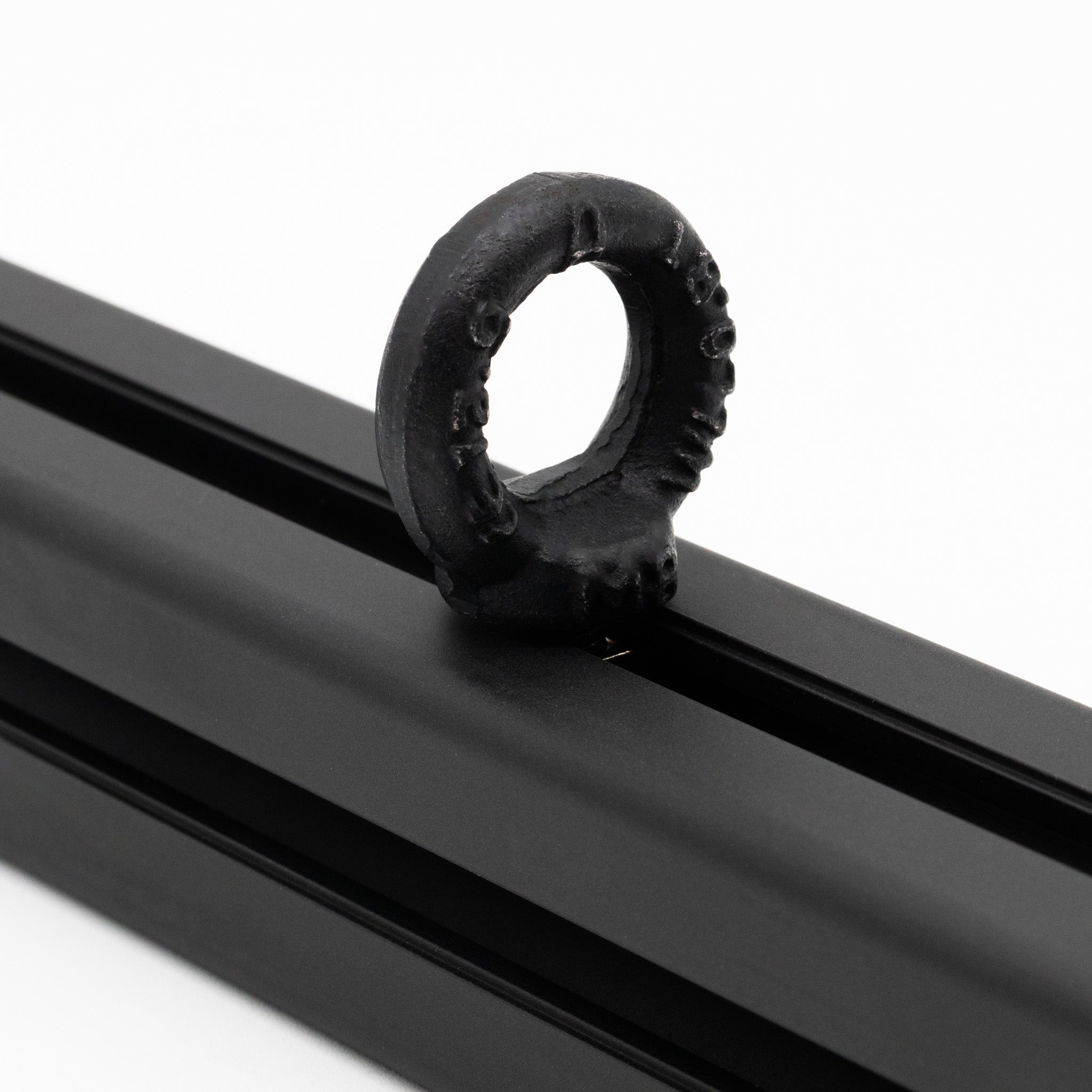 M8 pull ring eye bolt mounted on profile