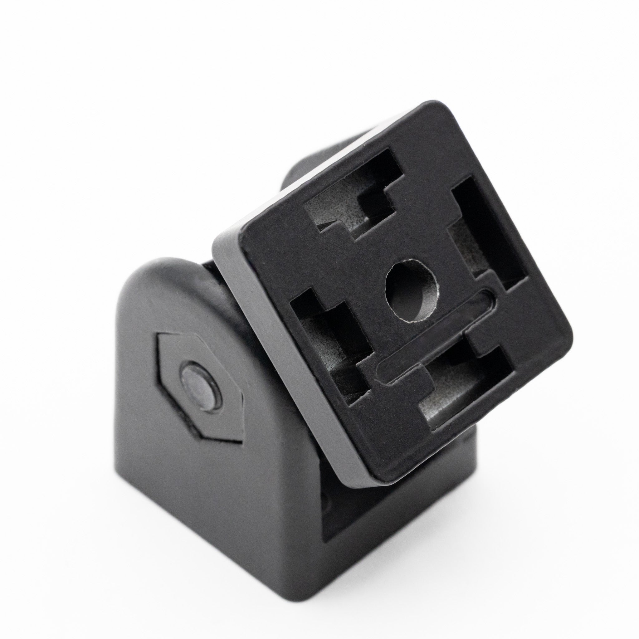 Adjustable profile joint pivot connector for 4040 T-slot