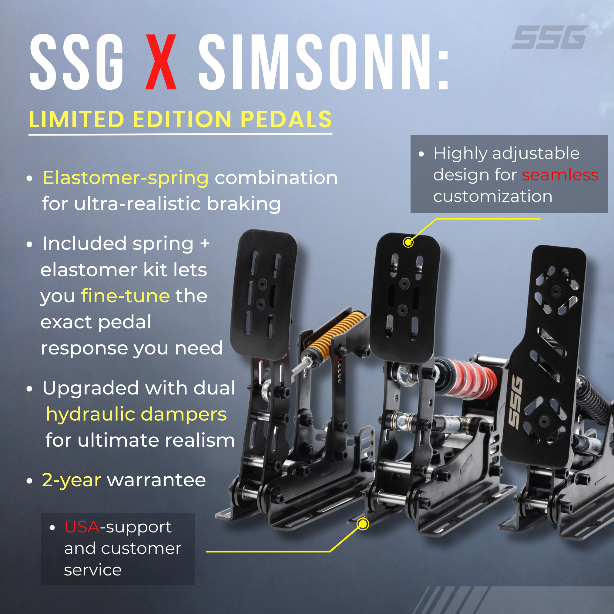 simsonn pedals SSG x Simsonn Limited Edition Pedals