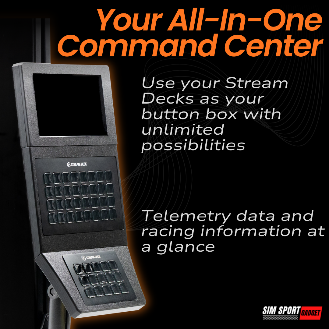 6.8 Inch Touchscreen with Stream Deck XL and MK2/MK1 Triple Mount Console