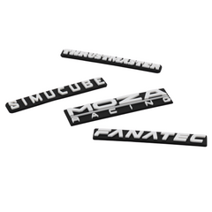 Sim Racing Logo Plate Decor | Stick On Style | 200 mm
