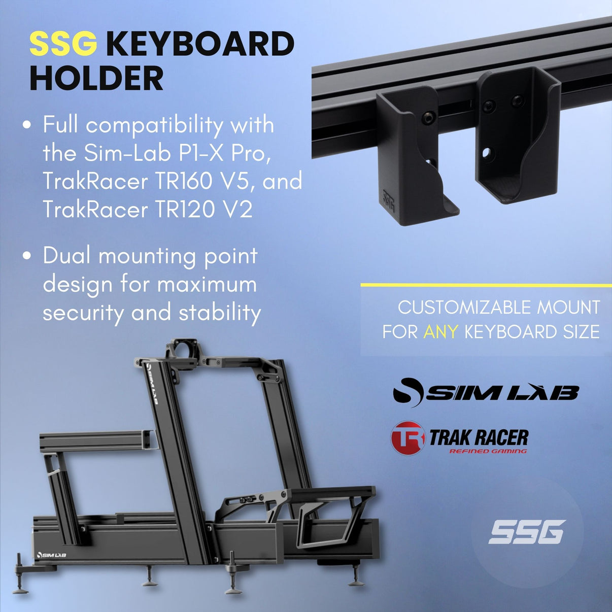 Keyboard Holder For Sim Racing / Flight Rig – SimSportGadget