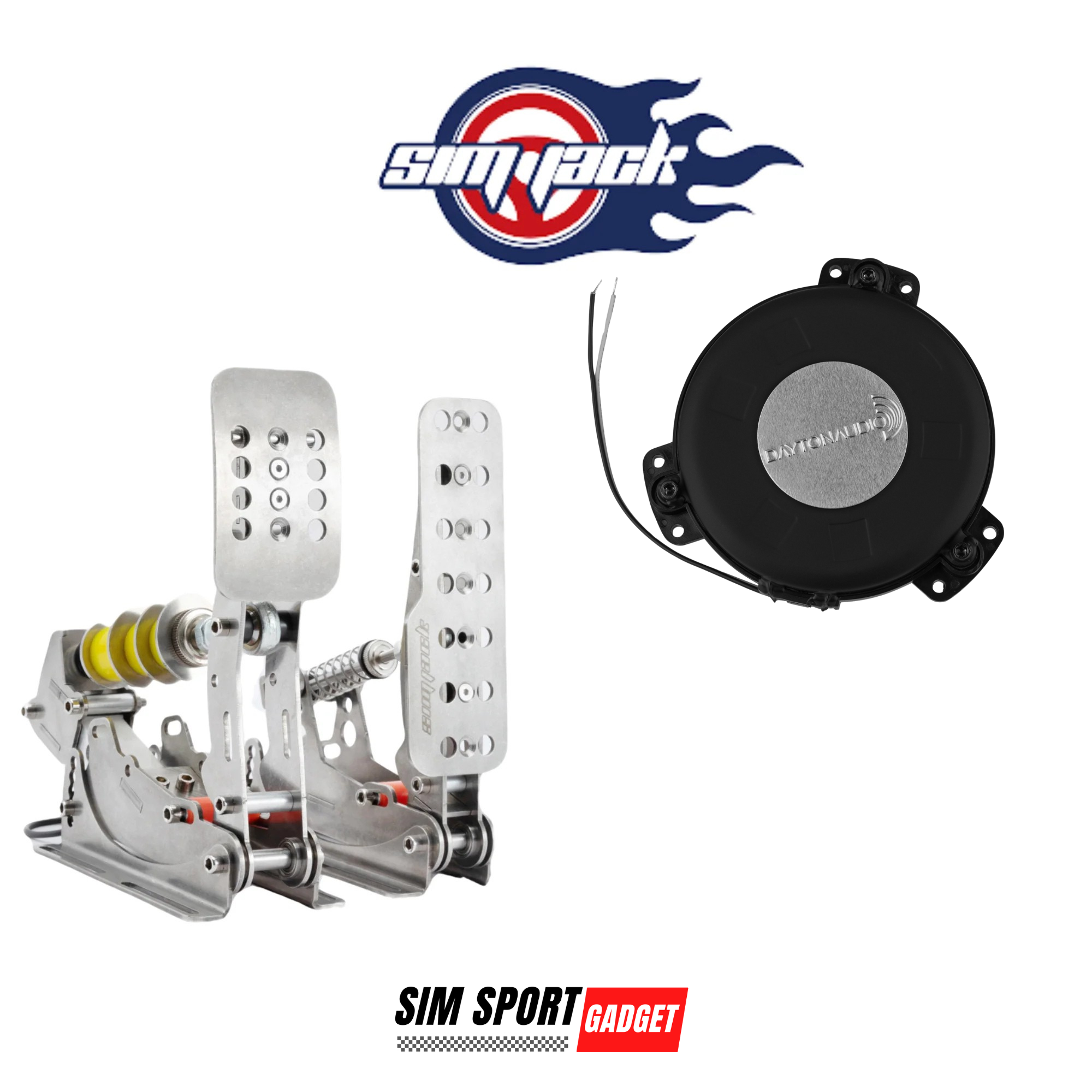 SimJack Ultimate Pedal Dayton Audio TT25 Shaker Adapter