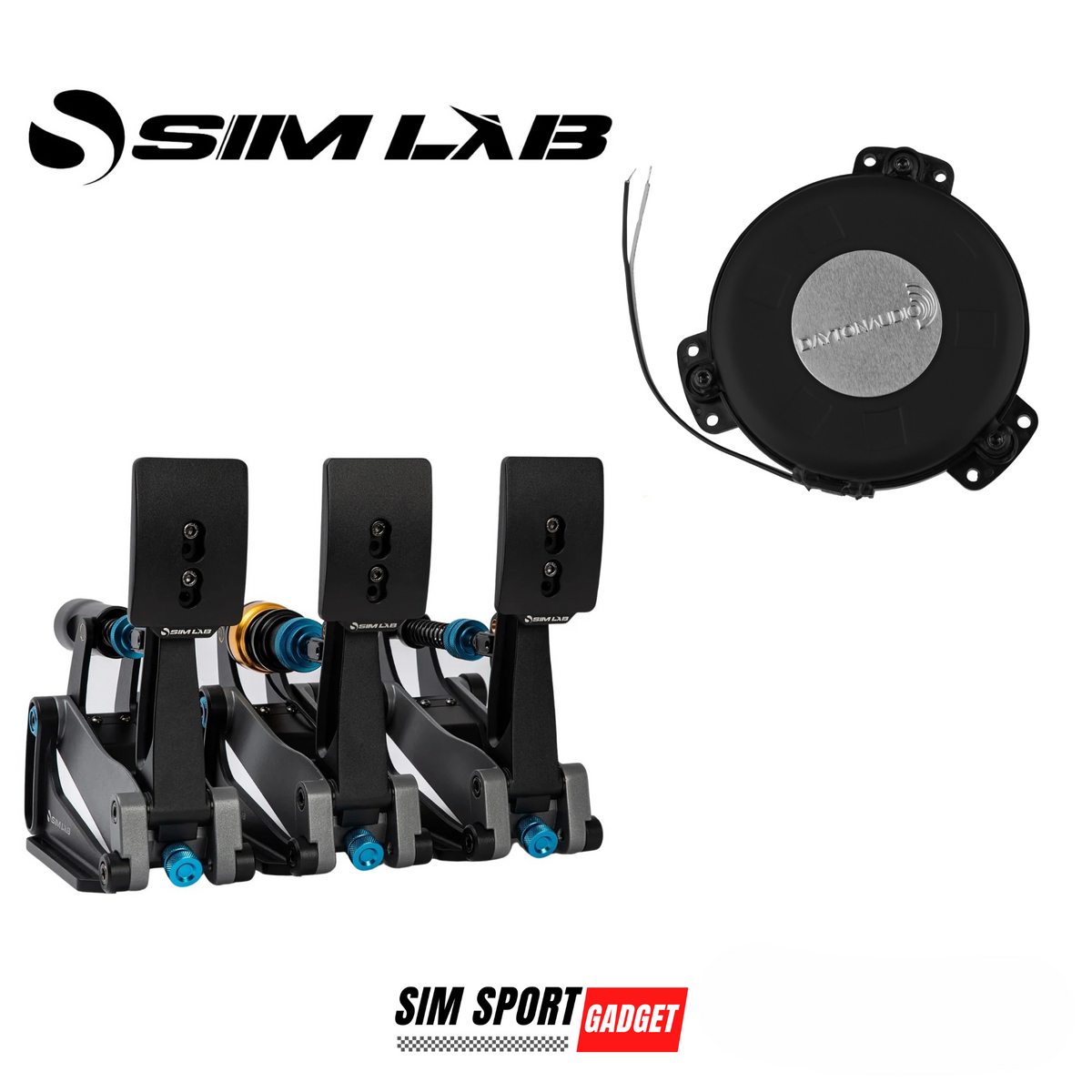 Simlab XP1 Pedal Dayton Audio TT25 Shaker Adapter