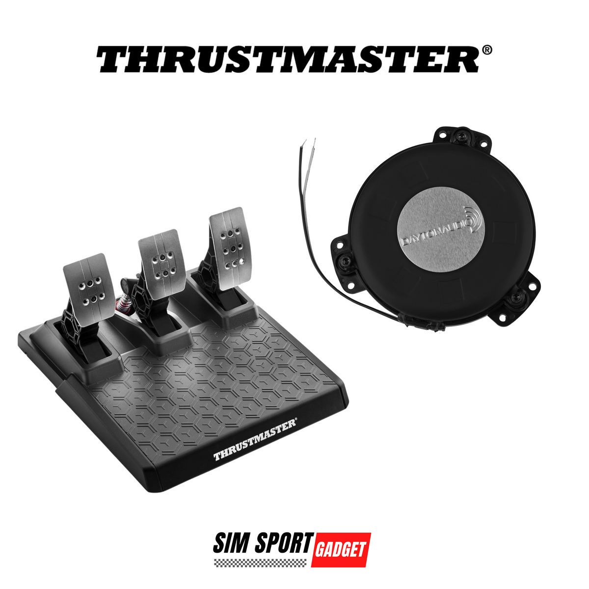 Thrustmaster T3PM Pedal Dayton Audio TT25 Shaker Adapter