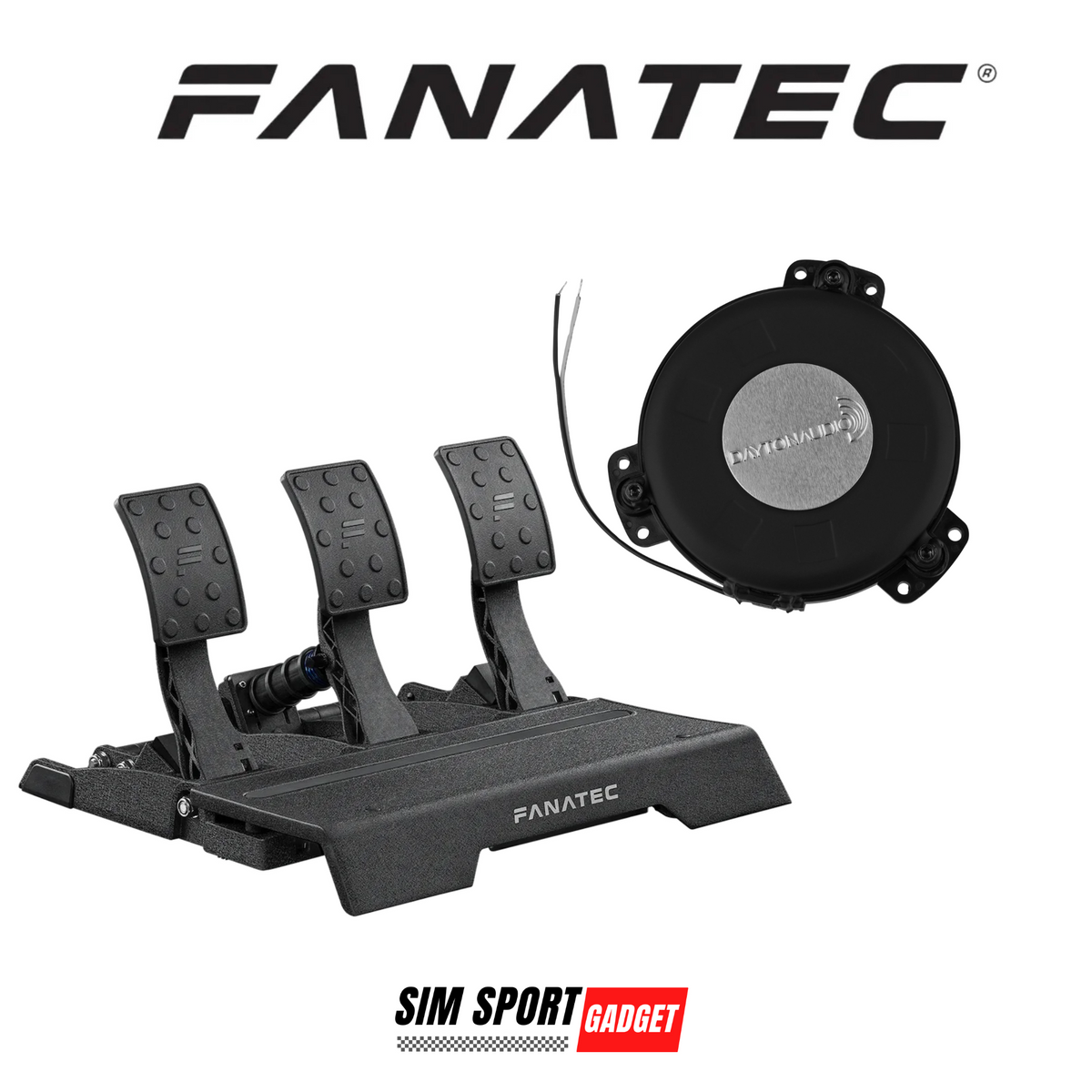 Fanatec CSL Elite V2 Pedal Dayton Audio TT25 Shaker Adapter
