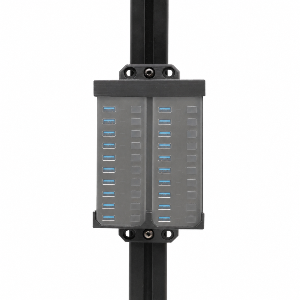 Dual Sabrent 10-USB Port Hub Mount