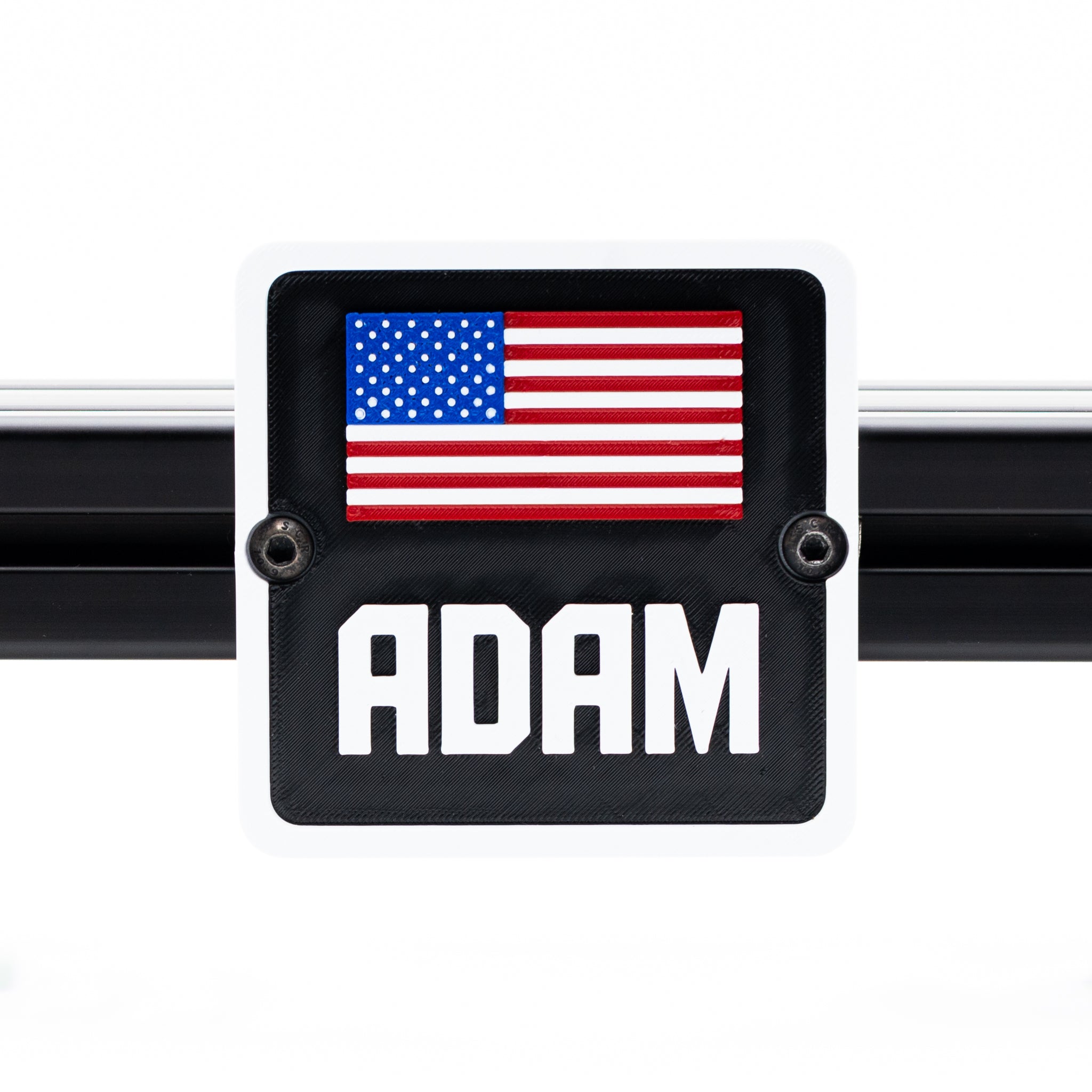 Custom Name Plate with Flag