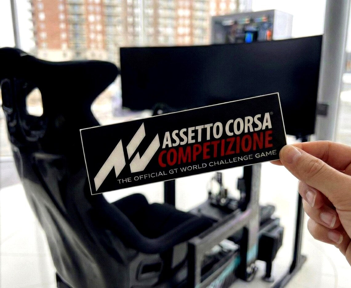 Sim Racing Game Title Stickers