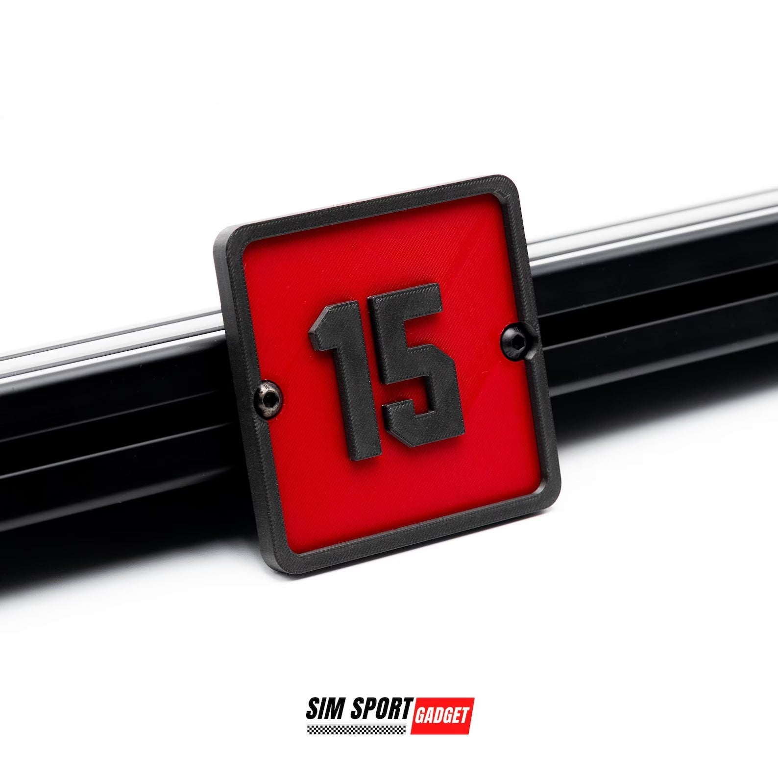 Customizable Number Plate for Aluminum Profile Rig | Sim Racing