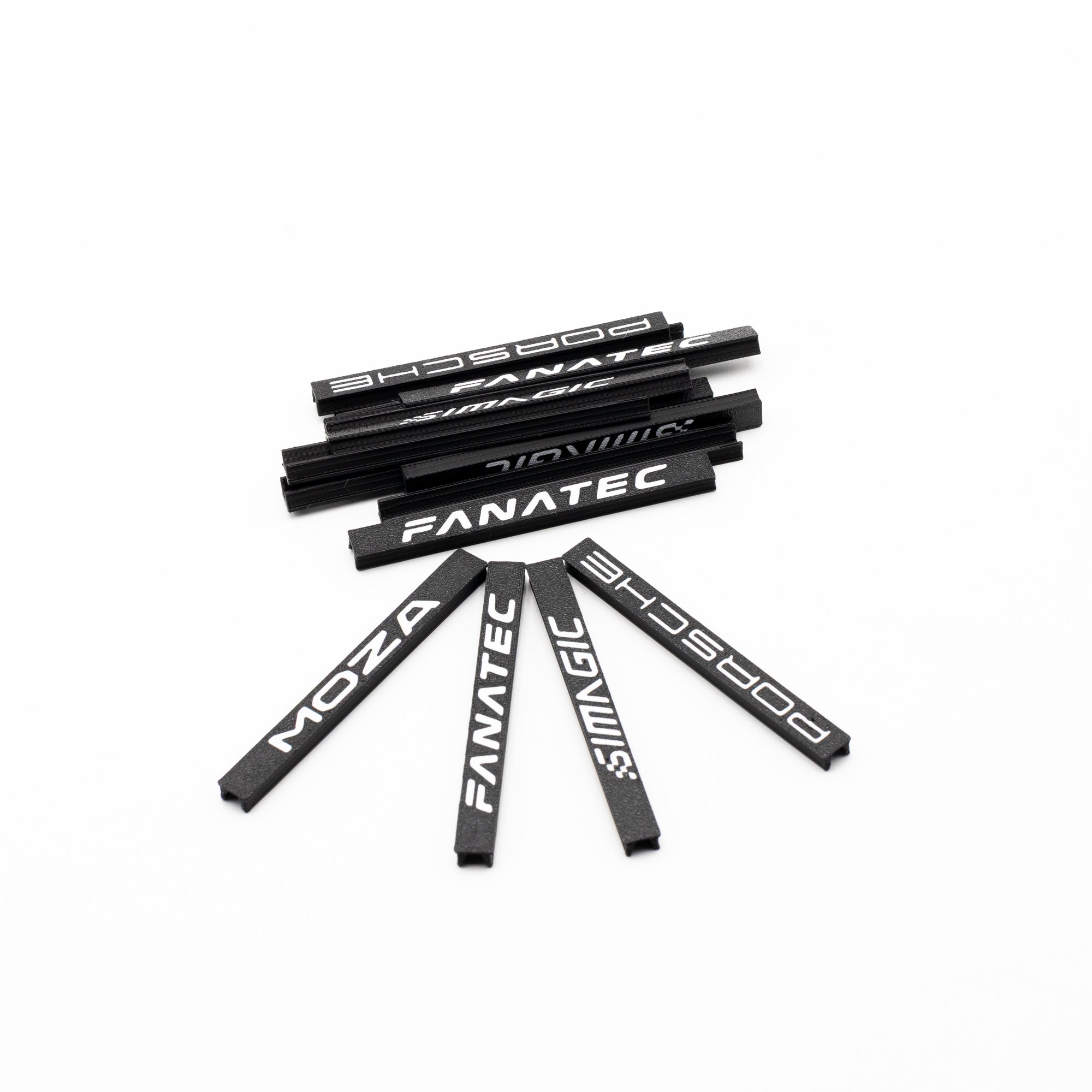 Low Profile Cable Management with Brand Logo Pack of 5 | Sim Racing | Flight Aluminum Profile Rig