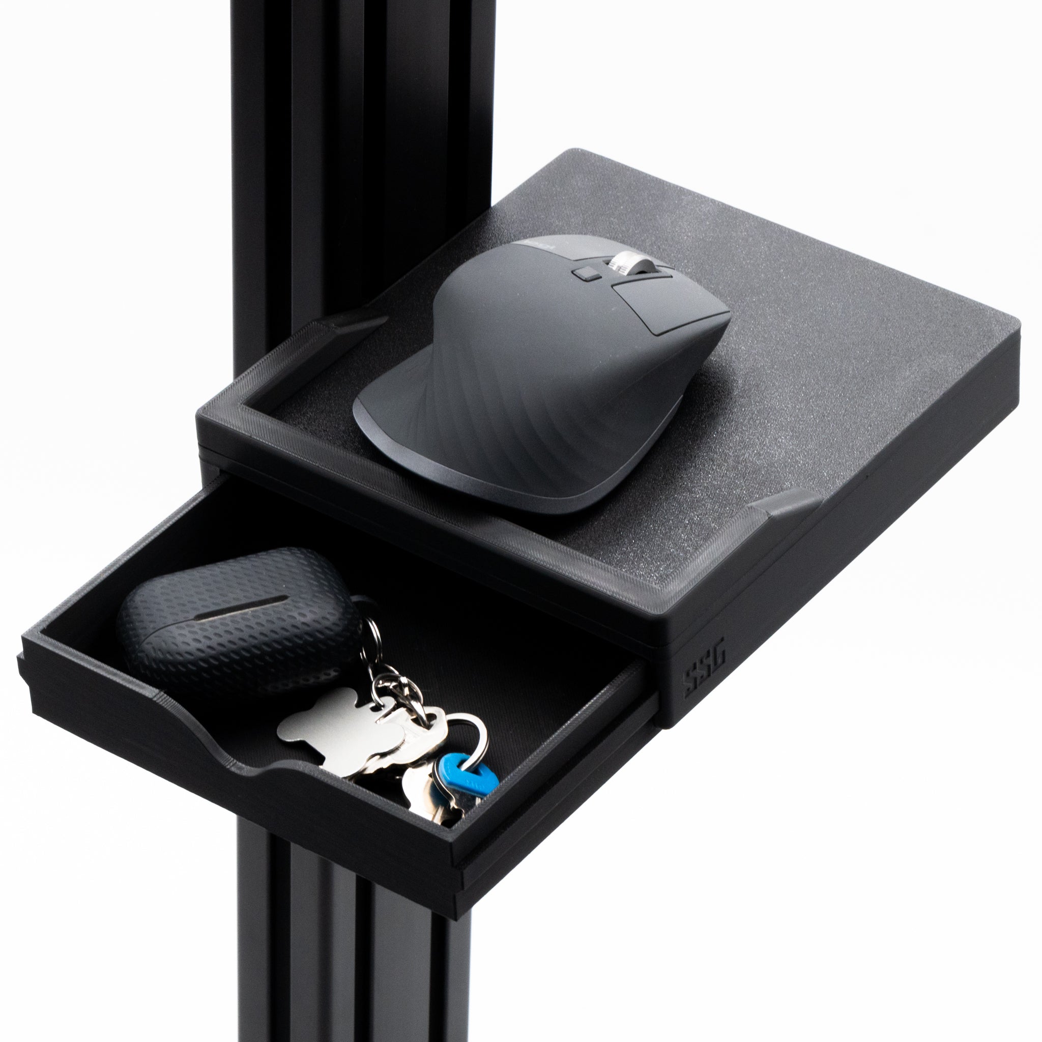 Copact Mouse Sim Rig Mouse Pad with Storage and Rail for Sim Racing | Flight Rig ...