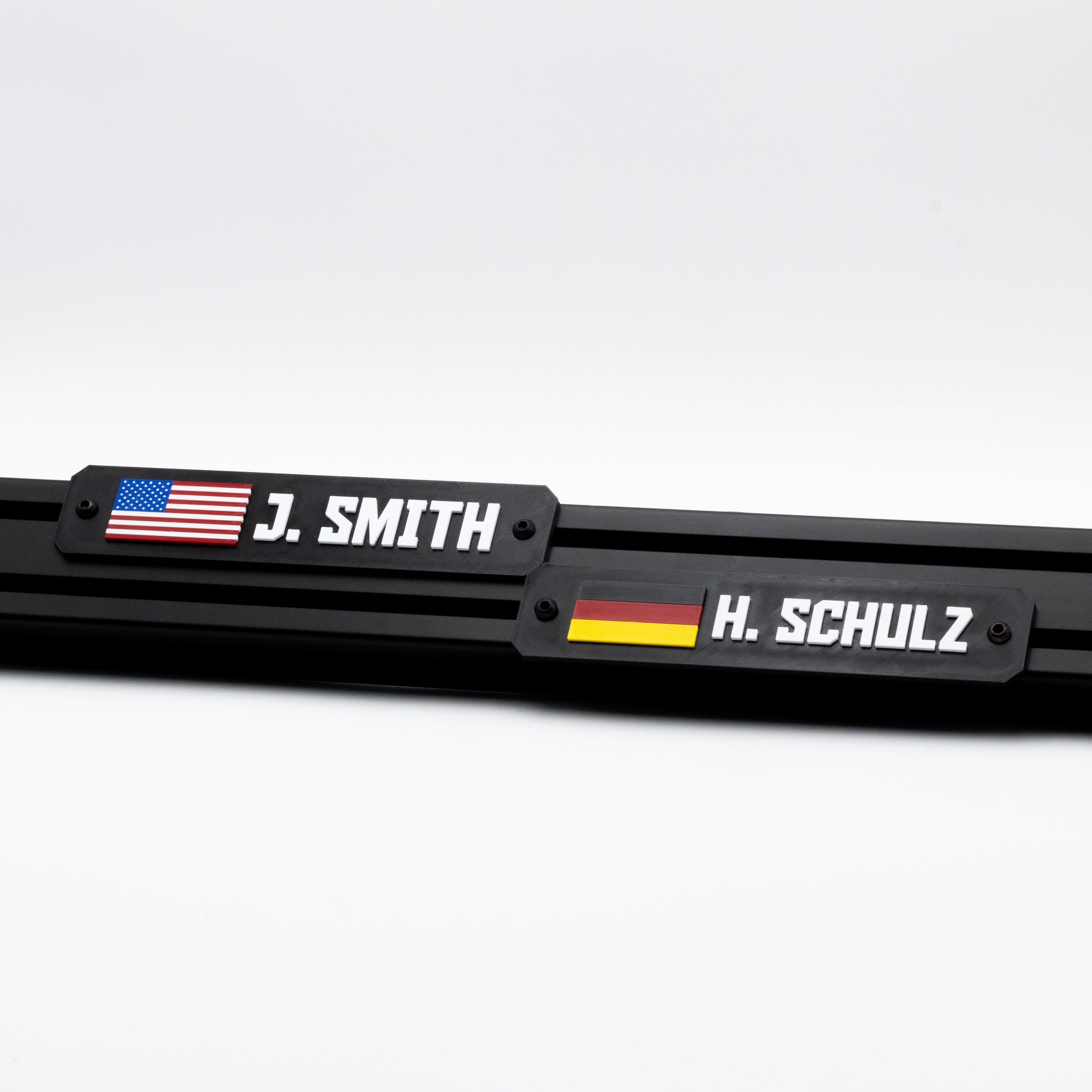 Custom Name Tag for Aluminum Profiles | Sim Rigs