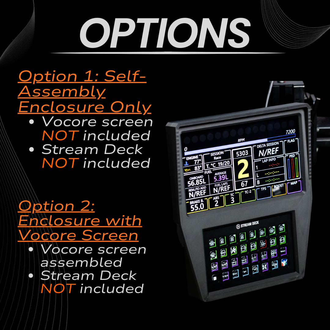 10 Inch Touchscreen Stream Deck XL Combo Racing Dashboard for Sim Racing Rig