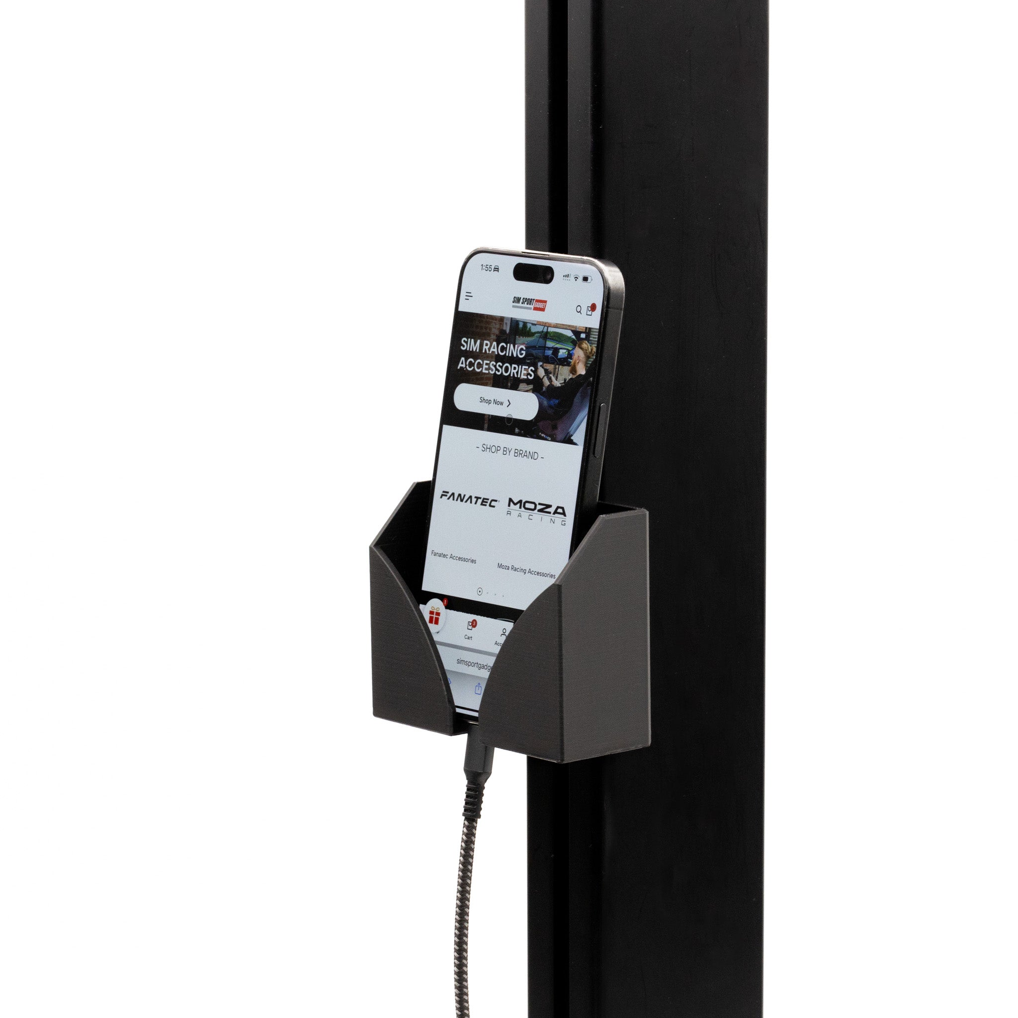Phone Mount for Profile Sim Rig with Charging Hole