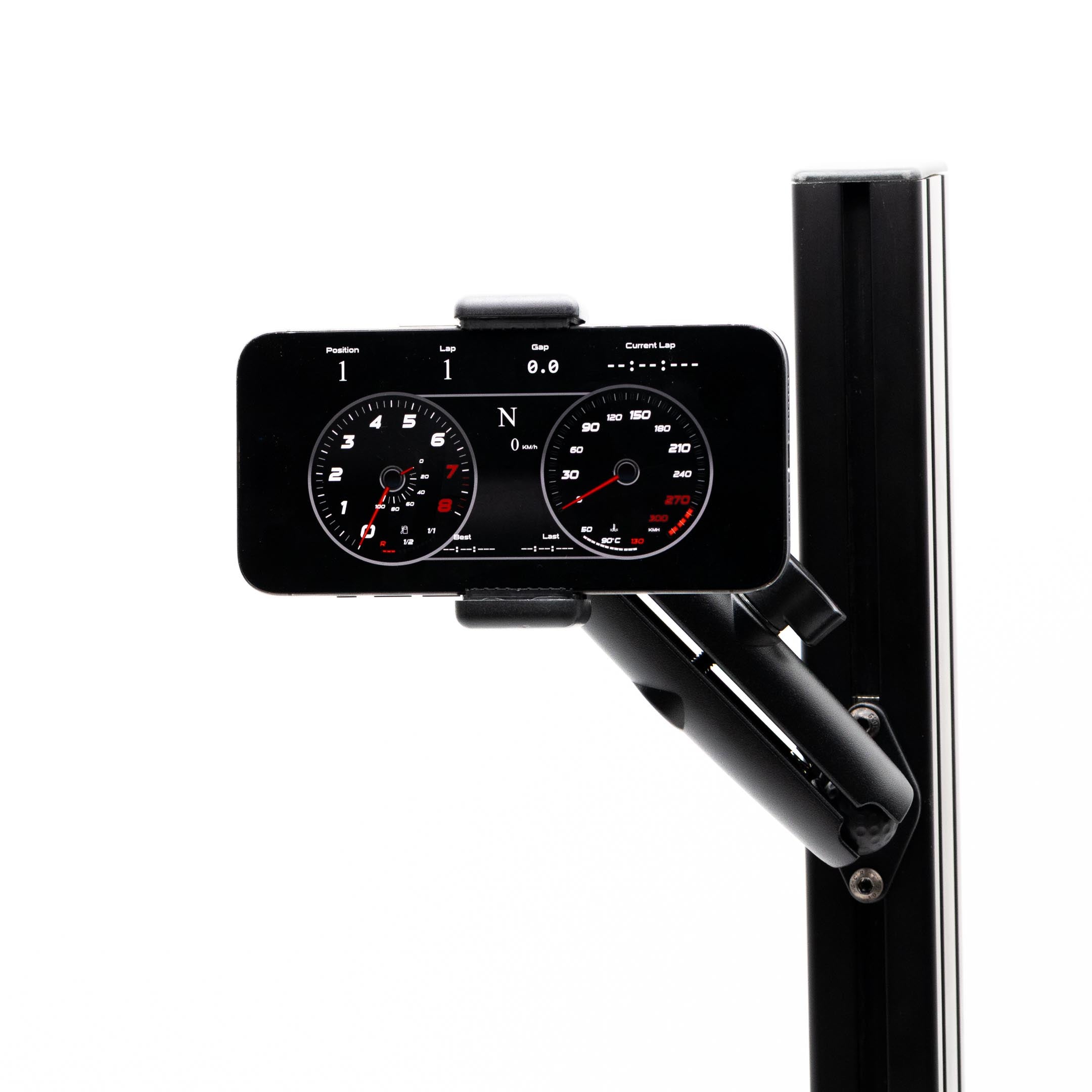 Phone Mount with Premium 6" Articulating Aluminum Arm