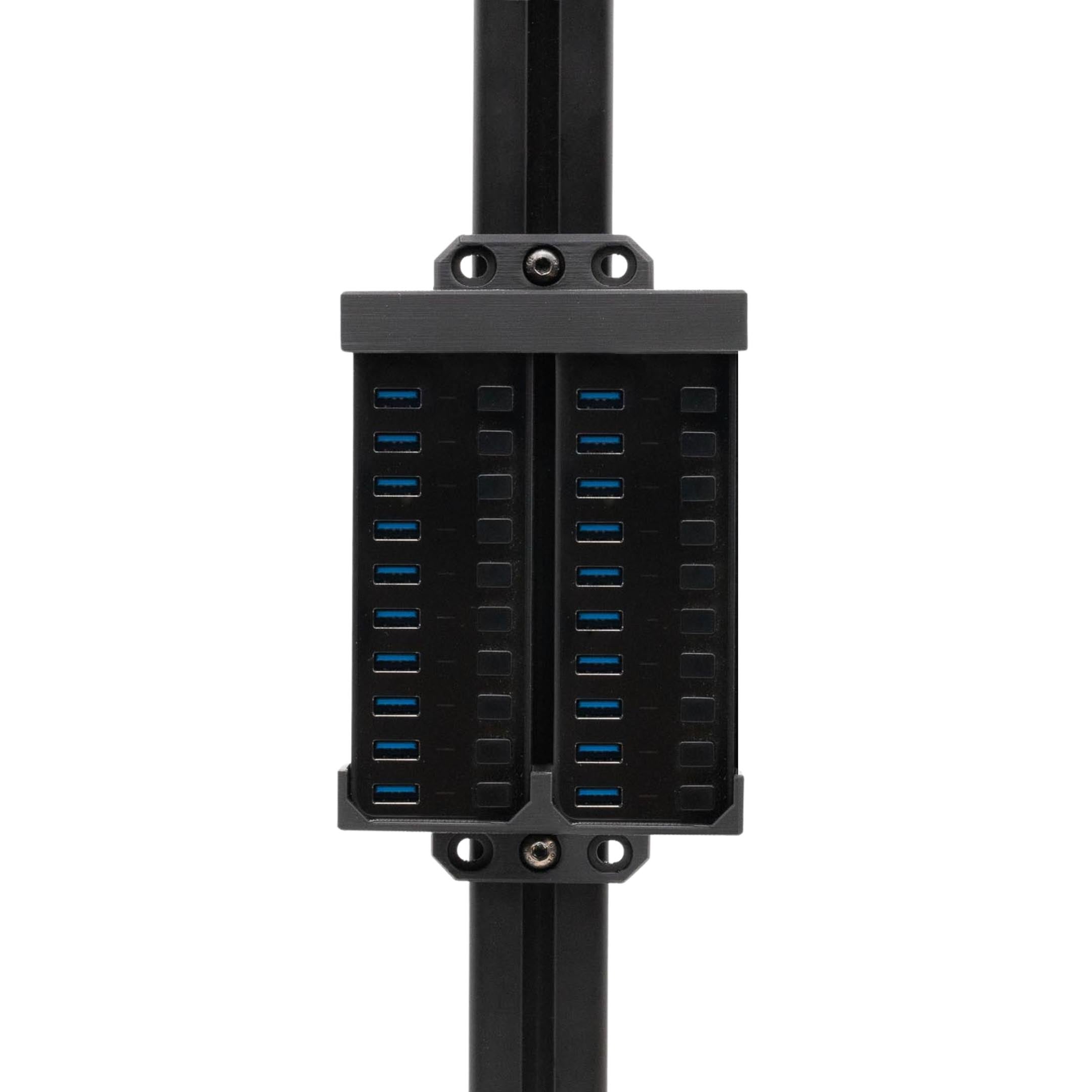 Dual Sabrent 10-USB Port Hub Mount
